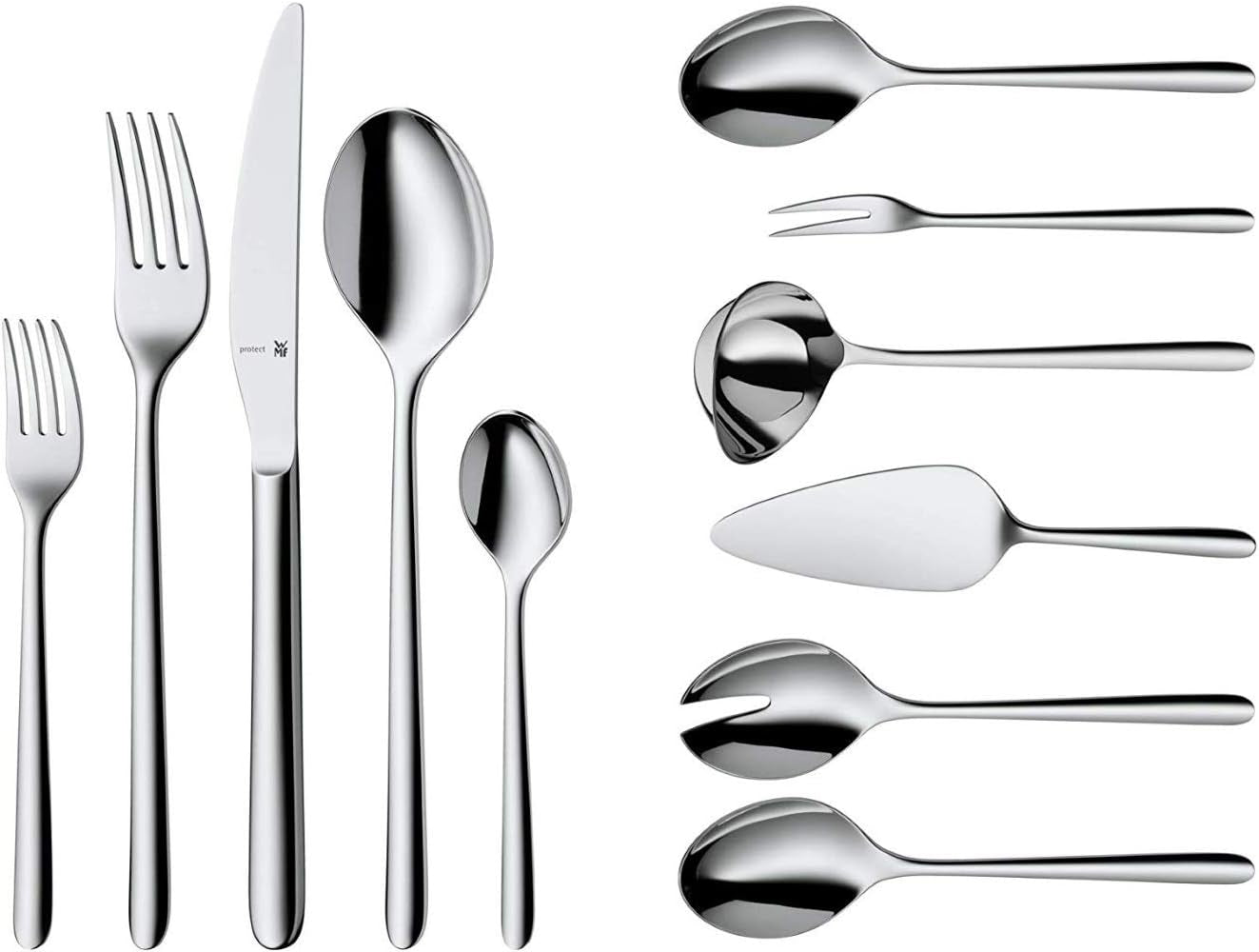 Zestaw sztućców WMF Flame plus na 12 osób Kitchen Naty Shop Pojedynczy zestaw sztućców