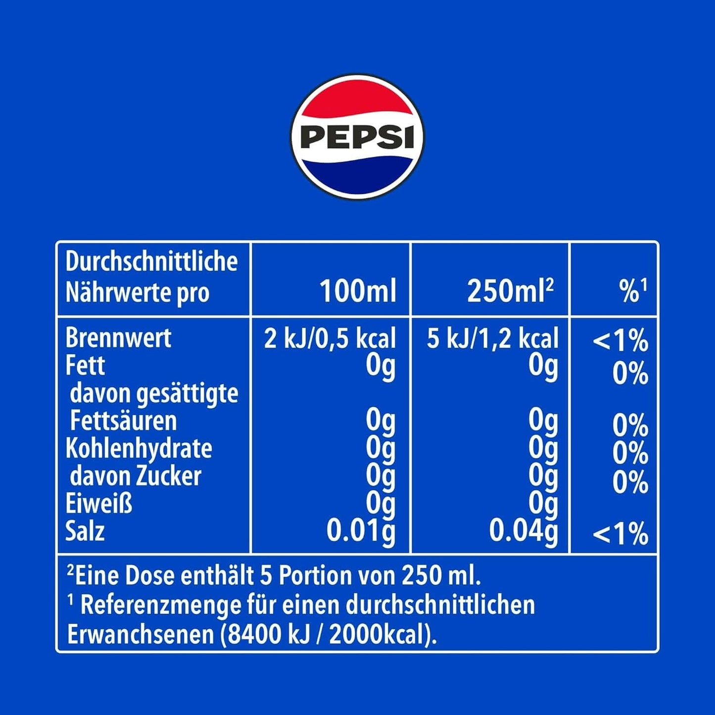 Pepsi Cola, Original, zestaw 6 x 1,25 litra Napoje bezalkoholowe Naty Shop
