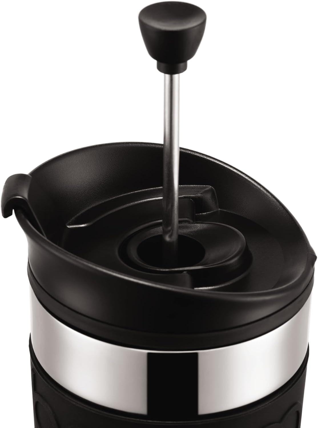 Bodum K11067-01 Prasa podróżna Czarny ekspres do kawy ze stali nierdzewnej z wymienną pokrywką 350ml