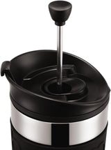 Bodum K11067-01 Prasa podróżna Czarny ekspres do kawy ze stali nierdzewnej z wymienną pokrywką 350ml