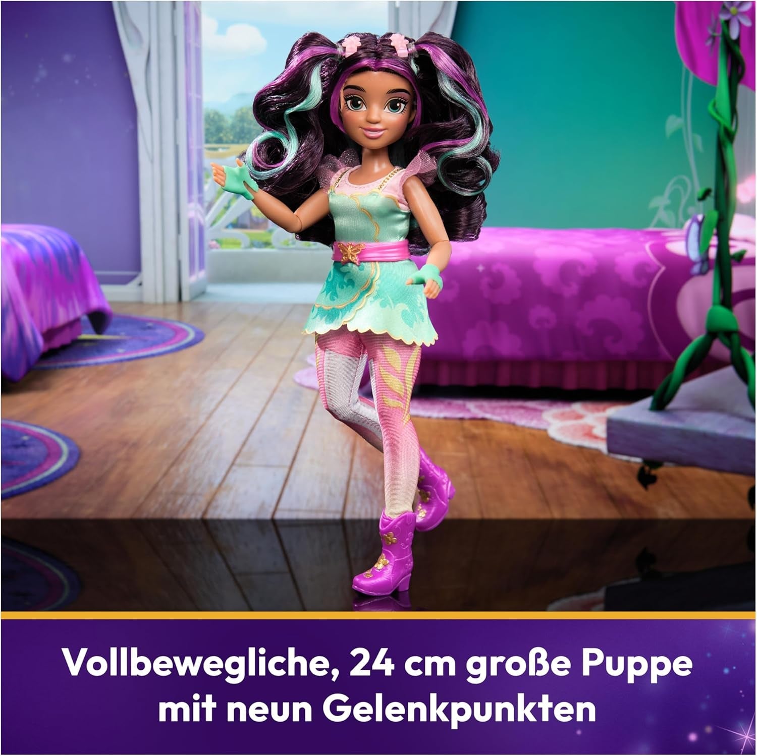 Unicorn Academy Ankleidepuppe Ava - oryginalny szczeniak, który można oglądać w serwisie Netflix, 24 cm brutto i 7 akcesoriów do fantastycznych ról, dla dzieci od 4 dzieci