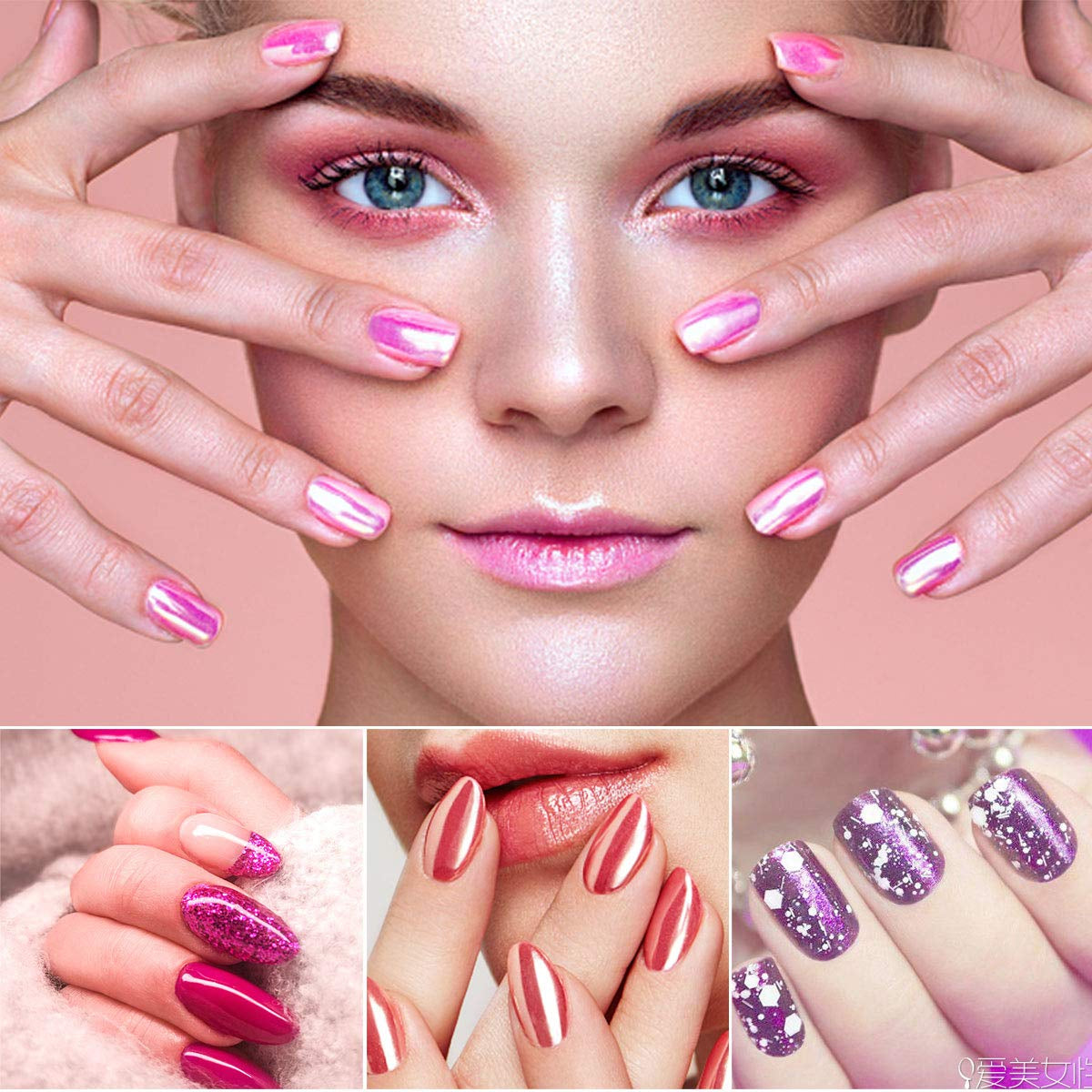 Sztuczne paznokcie 500 sztuk Natural Color sztuczne sztuczne paznokcie 10 rozmiarów DIY akrylowe z pudełkiem szczoteczka do paznokci odpychacz do skórek pilnik do paznokci