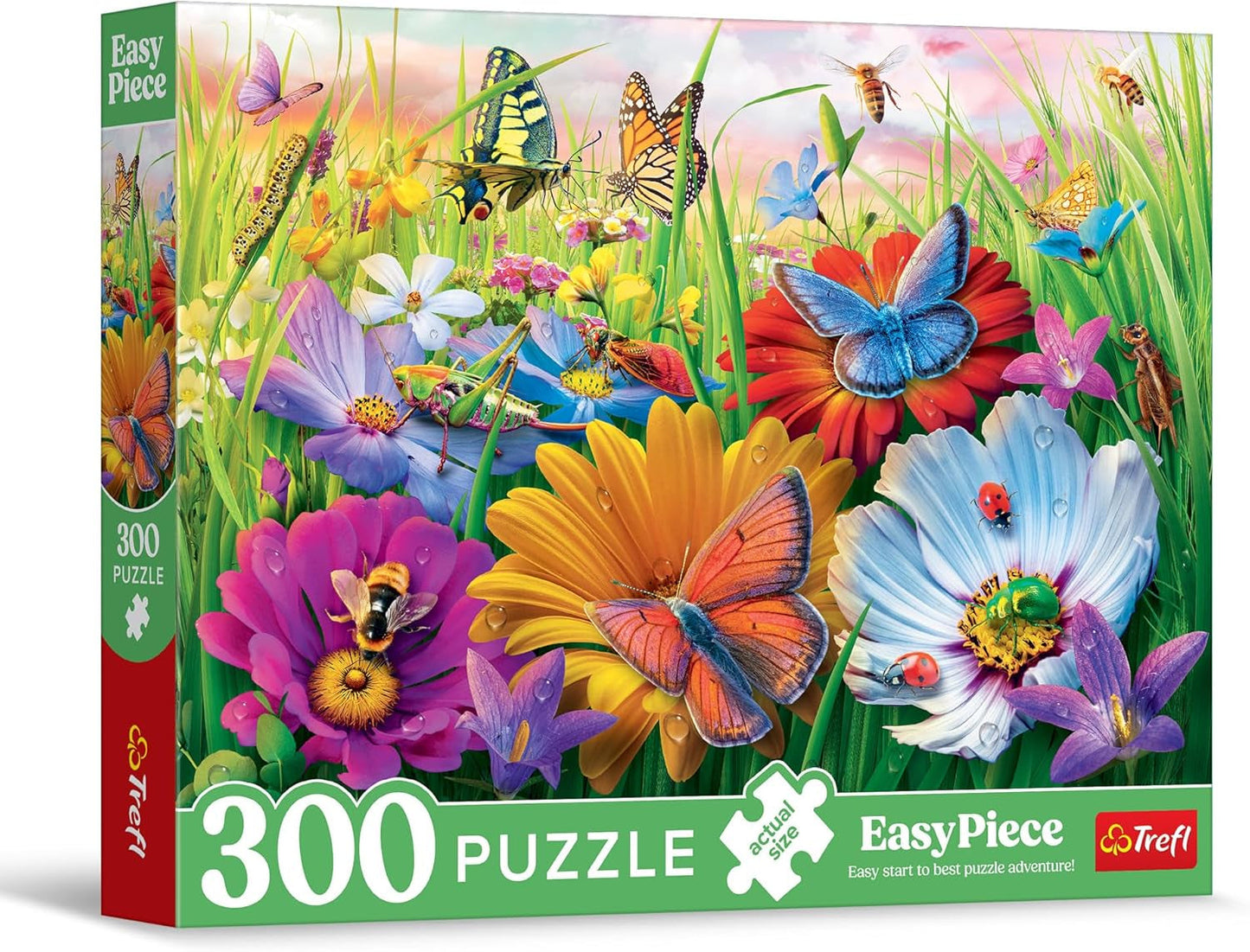 Trefl - Easypiece Puzzle: Owady na łące - 300 elementów - duże elementy, łatwe do układania, dla dorosłych i dzieci od 10 lat Puzzle Naty Shop Domyślny tytuł