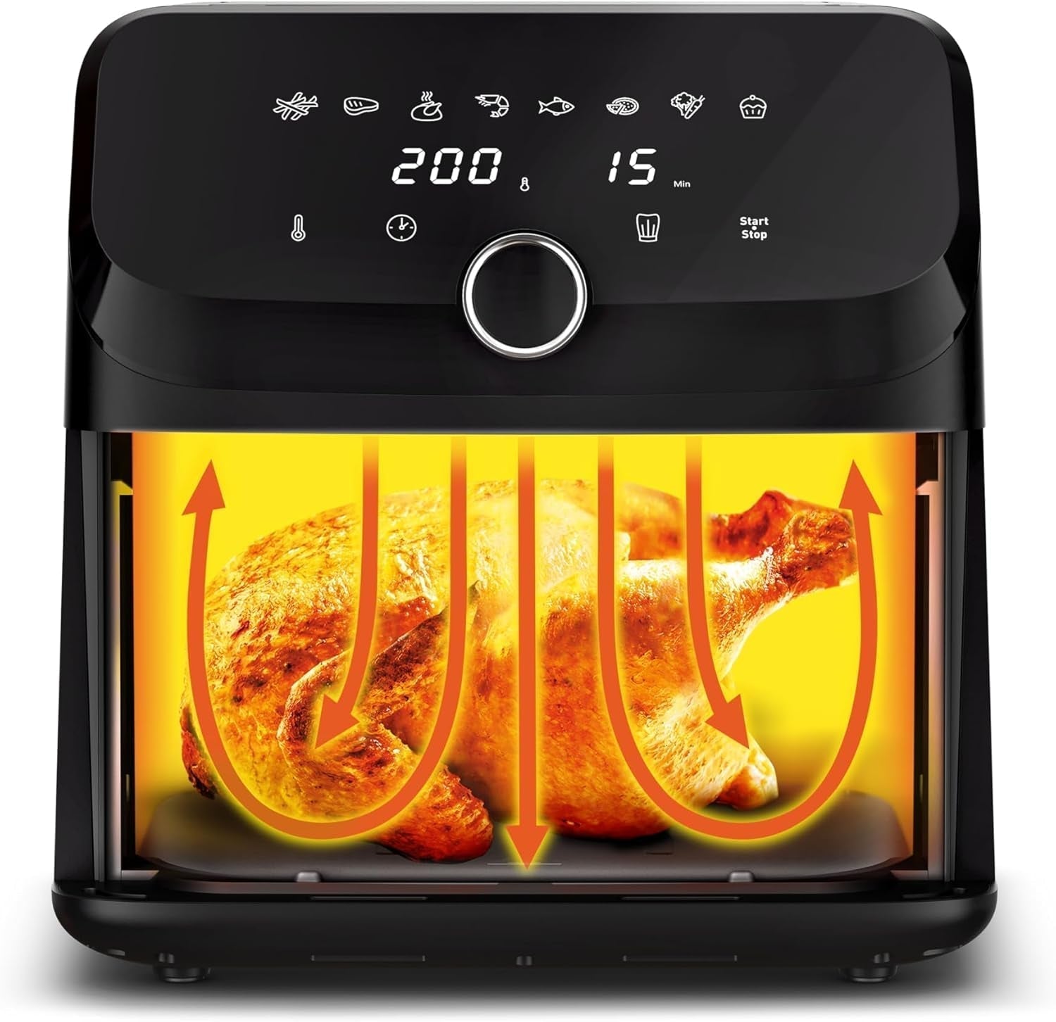 Frytownica Tefal Easy Fry Mega na gorące powietrze, pojemność 7,5 litra, do 8 osób, EY8558E0 Sprzęt AGD Naty Shop
