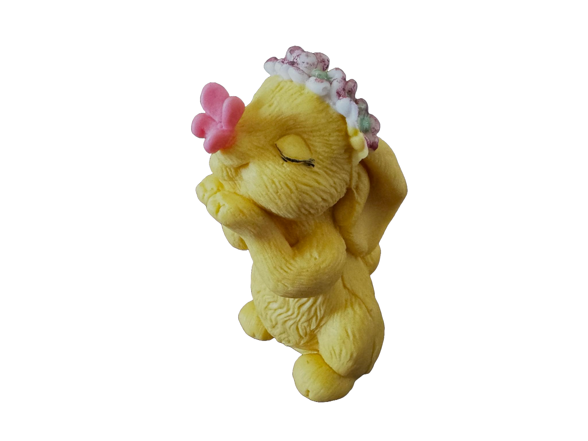 Jadalna dekoracja z pasty cukrowej, Królik z motylem. Ozdoby od Naty Shop Pasta Cukrowa