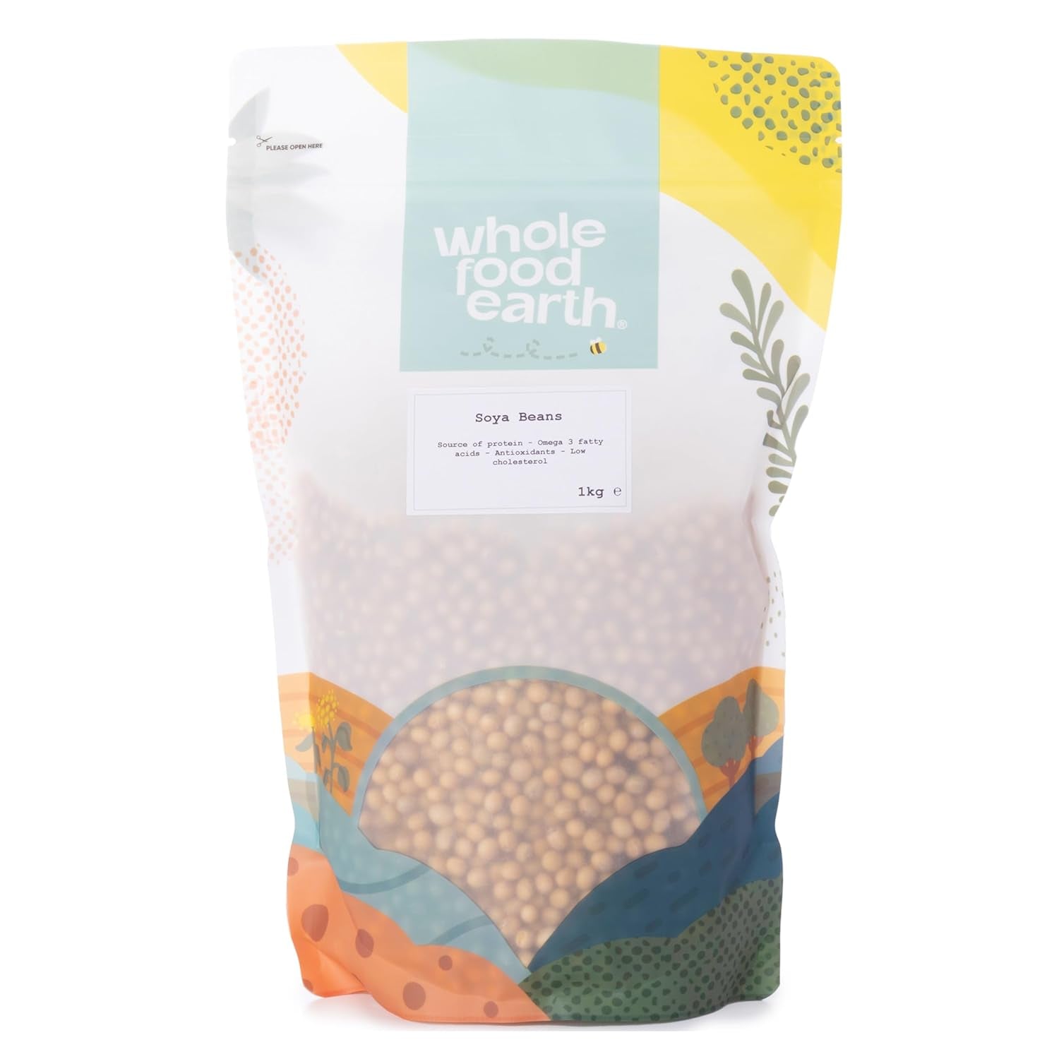 Wholefood Ziemia sojowa - bez GMO - naturalna - wegańska - bez nabiału - bez dodatku cukru 1 kg