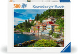 Ravensburger Puzzle 12000201 - Jezioro Como, Włochy - 500-elementowe puzzle dla dorosłych i dzieci powyżej 10 lat, puzzle krajobrazowe z motywami włoskimi Puzzle Naty Shop