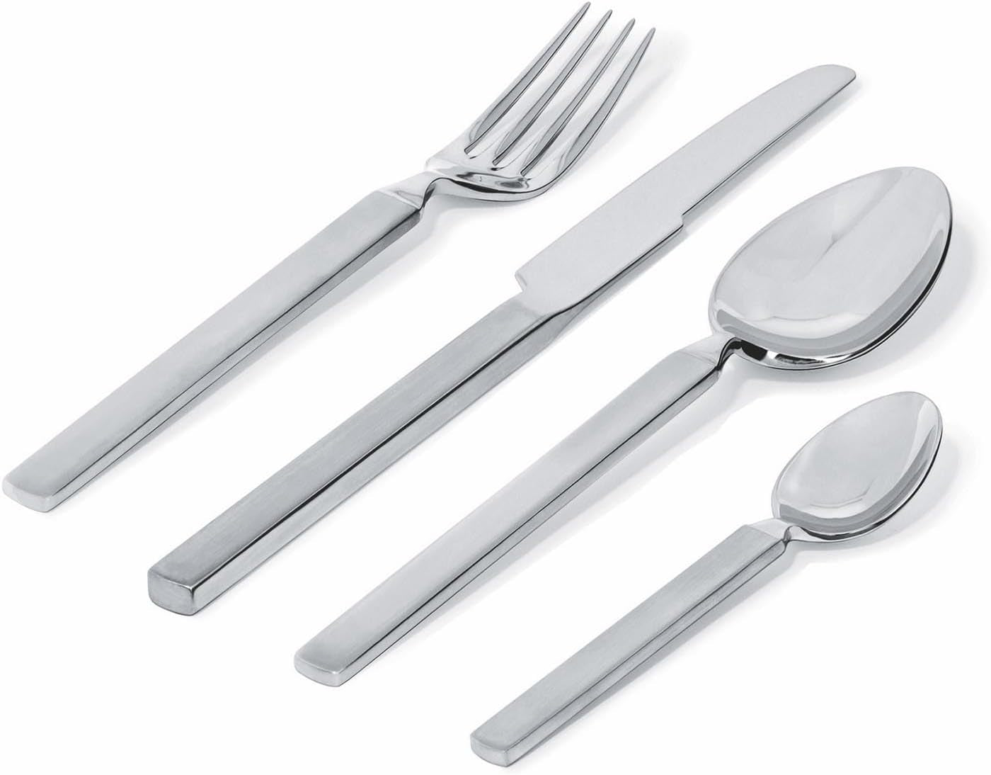 Alessi 4180S24 Zestaw suchych sztućców 24 sztuki ze stali nierdzewnej Kitchen Naty Shop