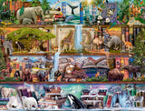Ravensburger Puzzle 16652 - World of Large Animals - 2000-elementowe puzzle dla dorosłych i dzieci od 14. roku życia zaprojektowane przez Aimee Stewart Puzzle Naty Shop Single