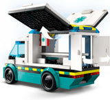 LEGO City Ambulans - zabawka z 2 minifigurkami ( deskorolkarz i kierowca) - zabawka edukacyjna dla chłopców i dziewcząt od 5 lat - pomysły na prezenty urodzinowe i świąteczne 60451 Zestawy do budowania Besuche den LEGO-Store