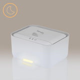 Lionelo BABYBLISS 20W Podgrzewacz do chusteczek nawilżanych i małych ręczników, 20W dla niemowląt, wbudowana lampka nocna, 3 stopnie ogrzewania, panel dotykowy, utrzymuje wilgotność chusteczek