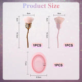 2 Blumen-Pojemniki na makijaż, 1 Waschschüssel, Nail-Art-Staubpinsel, Pojemniki na podkład do makijażu, Nail-Art-Make-Up-Pinsels-Zubehör