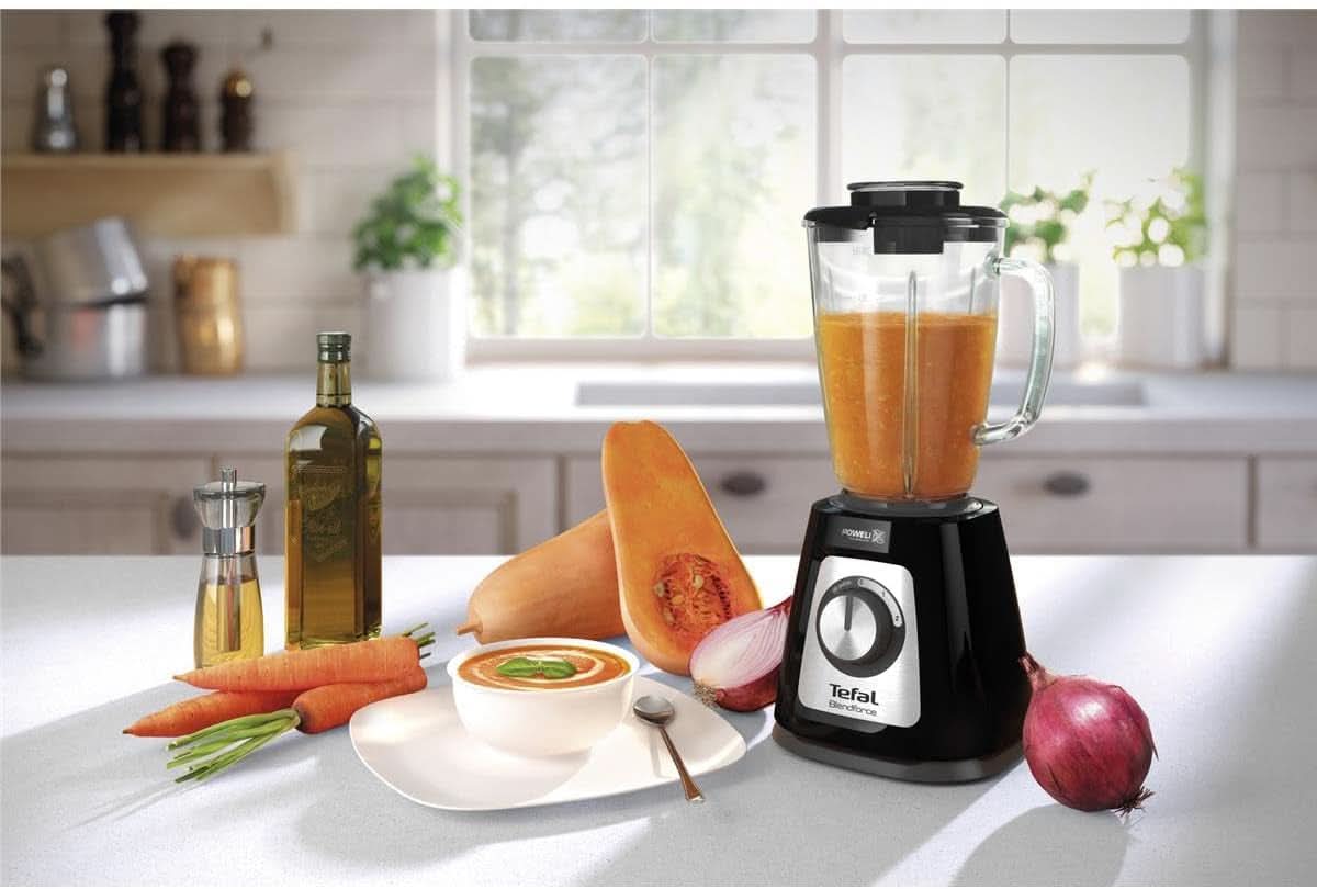 Tefal BL435831 BL4358 Mikser stojący, szklany, 1,75 litra, Schwarz Kitchen Naty Shop