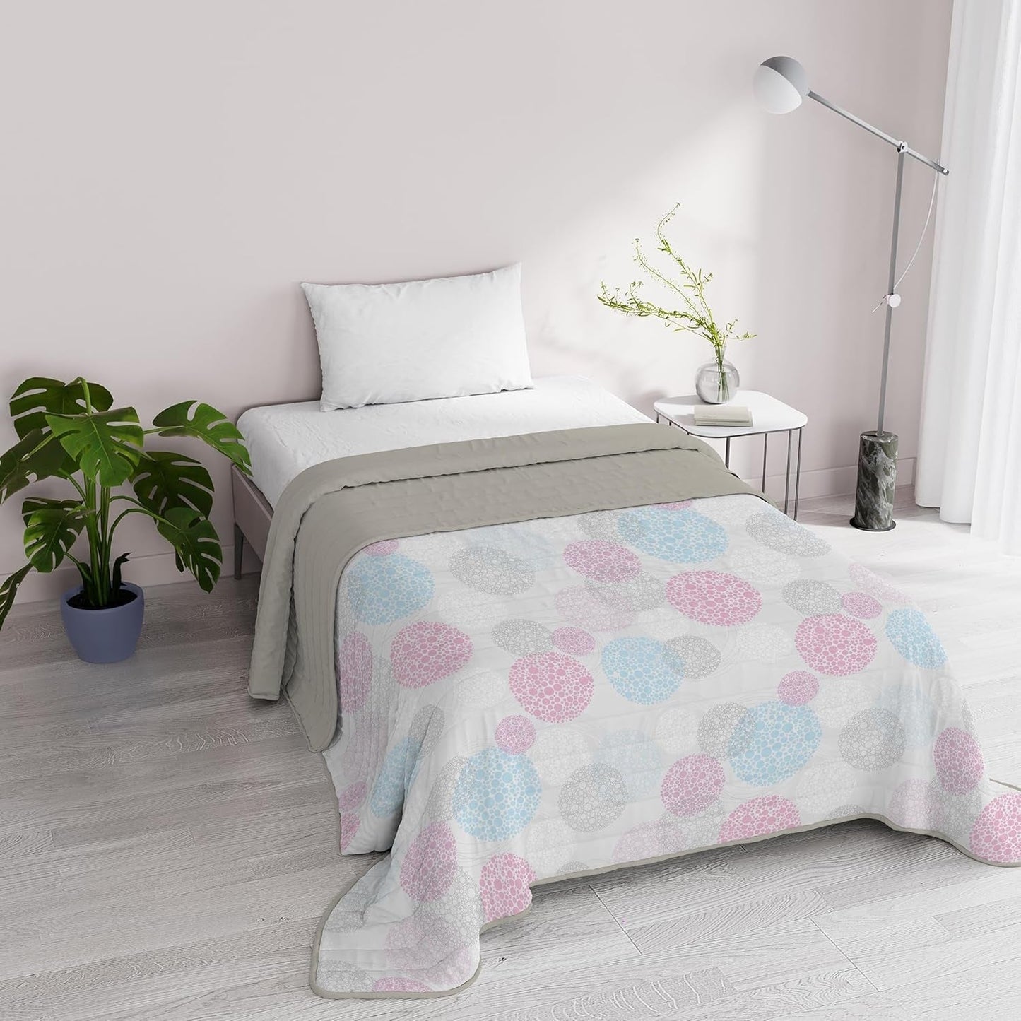 Fantasy Włoska pościel Mikrofibra Lato 1,5 Łóżka Murrine Narzuty i kołdry Naty Shop Molecule 1 Posto E Mezzo