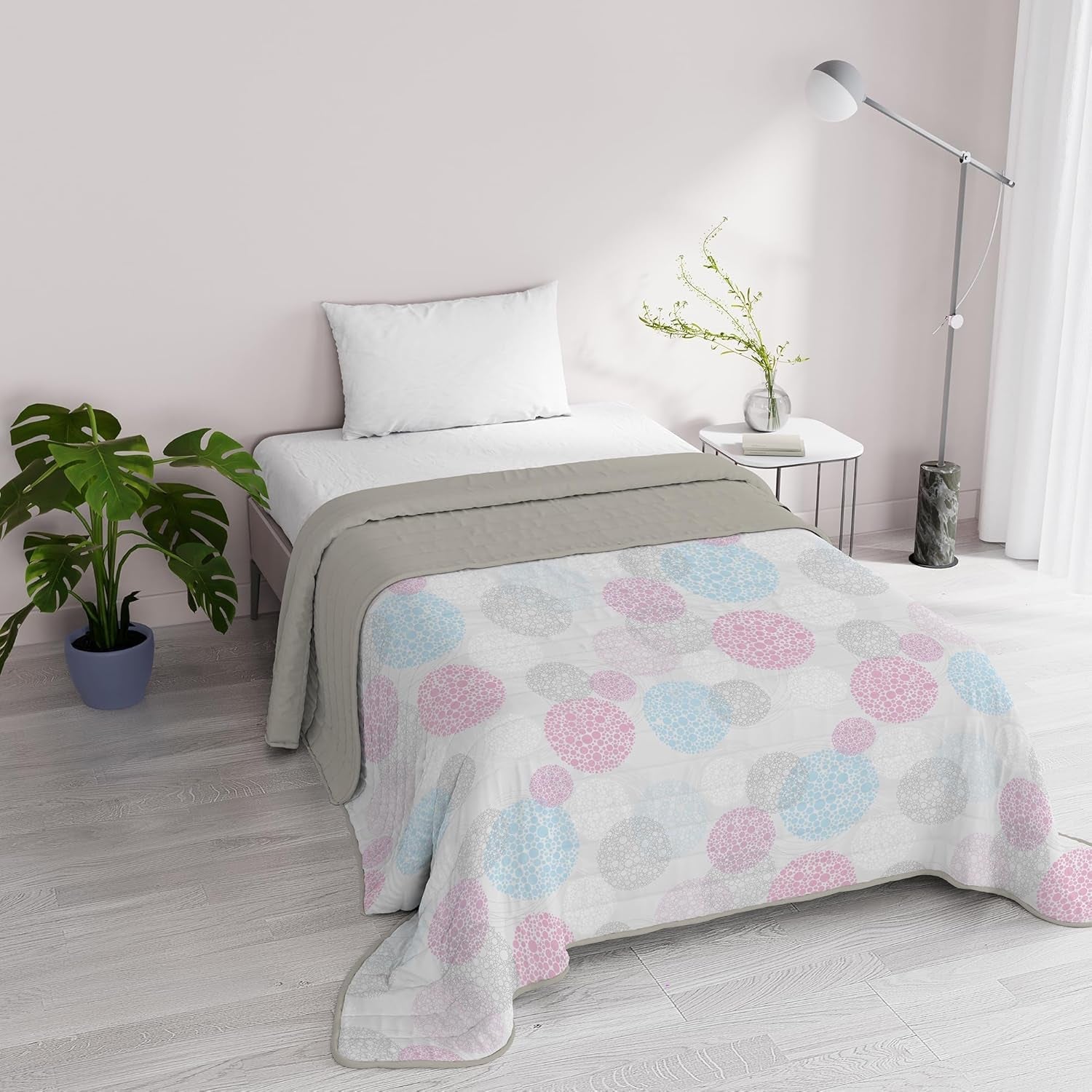 Fantasy Włoska pościel Mikrofibra Lato 1,5 Łóżka Murrine Narzuty i kołdry Naty Shop Molecule 1 Posto E Mezzo