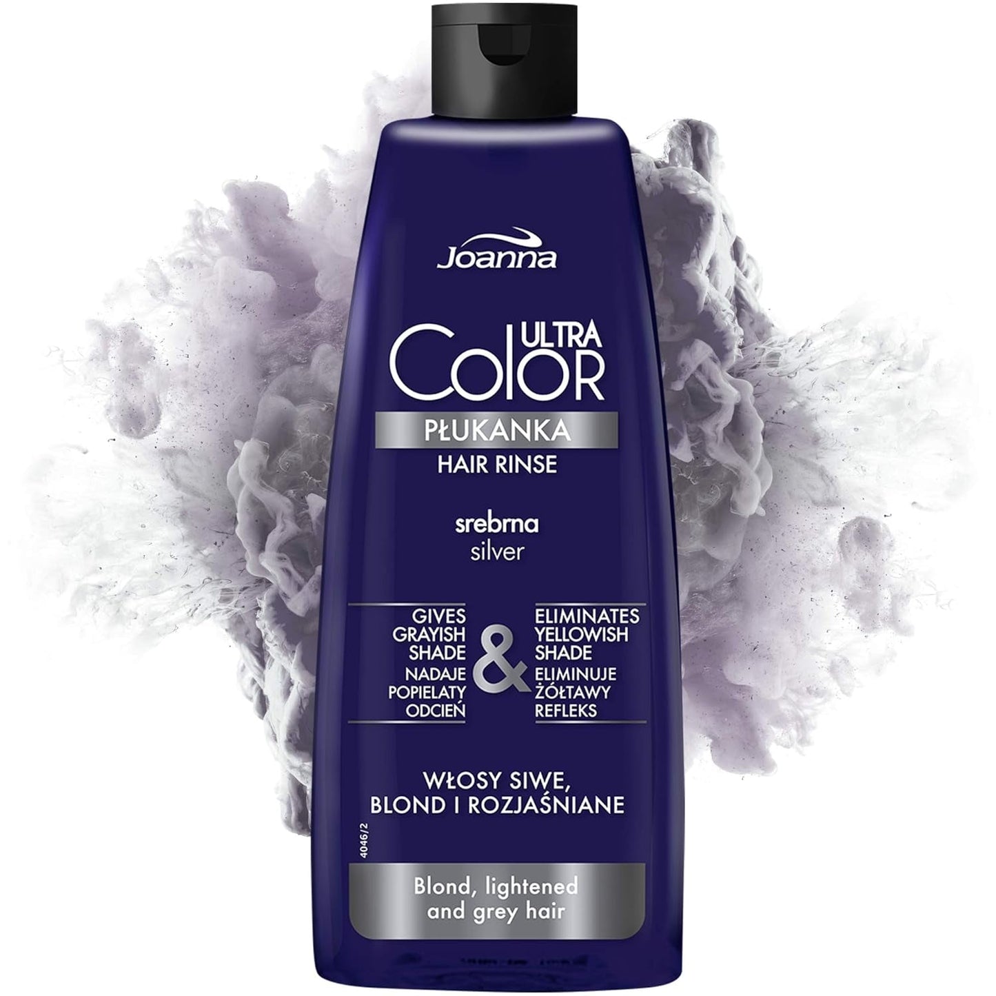 Joanna Ultra Color - Różowa odżywka koloryzująca do włosów blond i jasnych - Pastelowy róż - Naturalny połysk - Usuwa żółty odcień z włosów szaro-blond - Efekt tymczasowy - 150 ml Naty Shop Farba do włosów Odcień popielatego blondu 150 ml (1 opakowanie)