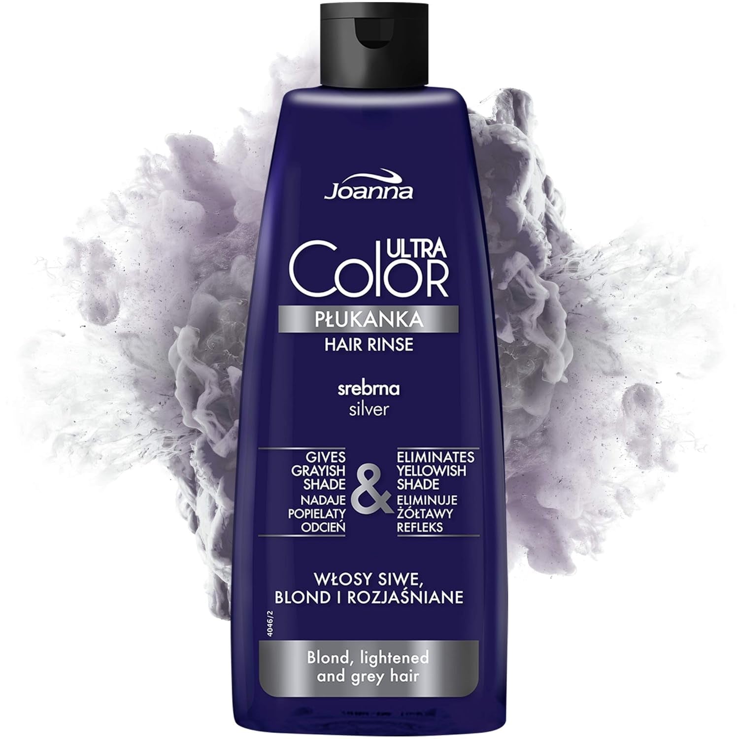 Joanna Ultra Color - Różowa odżywka koloryzująca do włosów blond i jasnych - Pastelowy róż - Naturalny połysk - Usuwa żółty odcień z włosów szaro-blond - Efekt tymczasowy - 150 ml Naty Shop Farba do włosów Odcień popielatego blondu 150 ml (1 opakowanie)