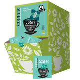 Cupper Organiczna herbata owocowa Żurawina Malina | Herbata malinowa | 250 niebielonych torebek herbaty | Duża paczka | Idealny do biura | Ekologiczne | Sprawiedliwy handel