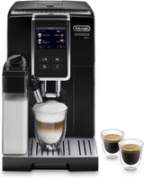 De'Longhi Dinamica Plus ECAM 370.70.B W pełni automatyczny ekspres do kawy z systemem LatteCrema Milk, Cappuccino i espresso, kolorowy ekran dotykowy TFT 3,5 cala i sterowanie za pomocą aplikacji, funkcja kawy, czarny