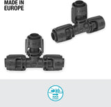 Gardena Micro-Drip System nawadniania Trójnik 13 mm (1/2"): Złącze do rur zasilających 13 mm, odgałęzienie T, automatyczne nawadnianie, wielokrotnego użytku (13201-20)