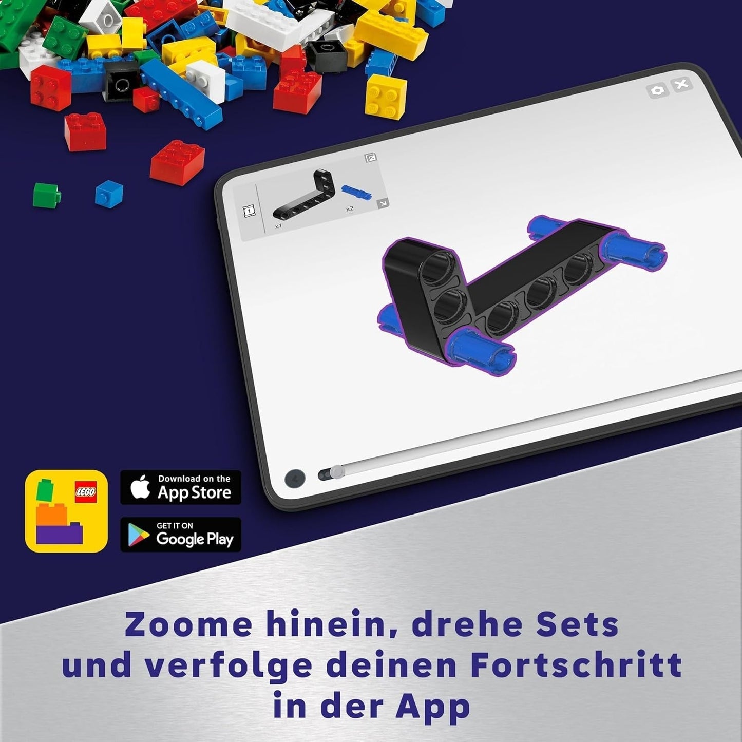 LEGO Technic LT78 kosmiczny pojazd transportowy, kosmiczny zestaw do budowania do wypraw badawczych i kosmicznych przygód, pomysłowa zabawa dla chłopców i dziewcząt, prezent dla dzieci powyżej 8 lat 42178 Zestawy do budowania Besuche den LEGO-Store