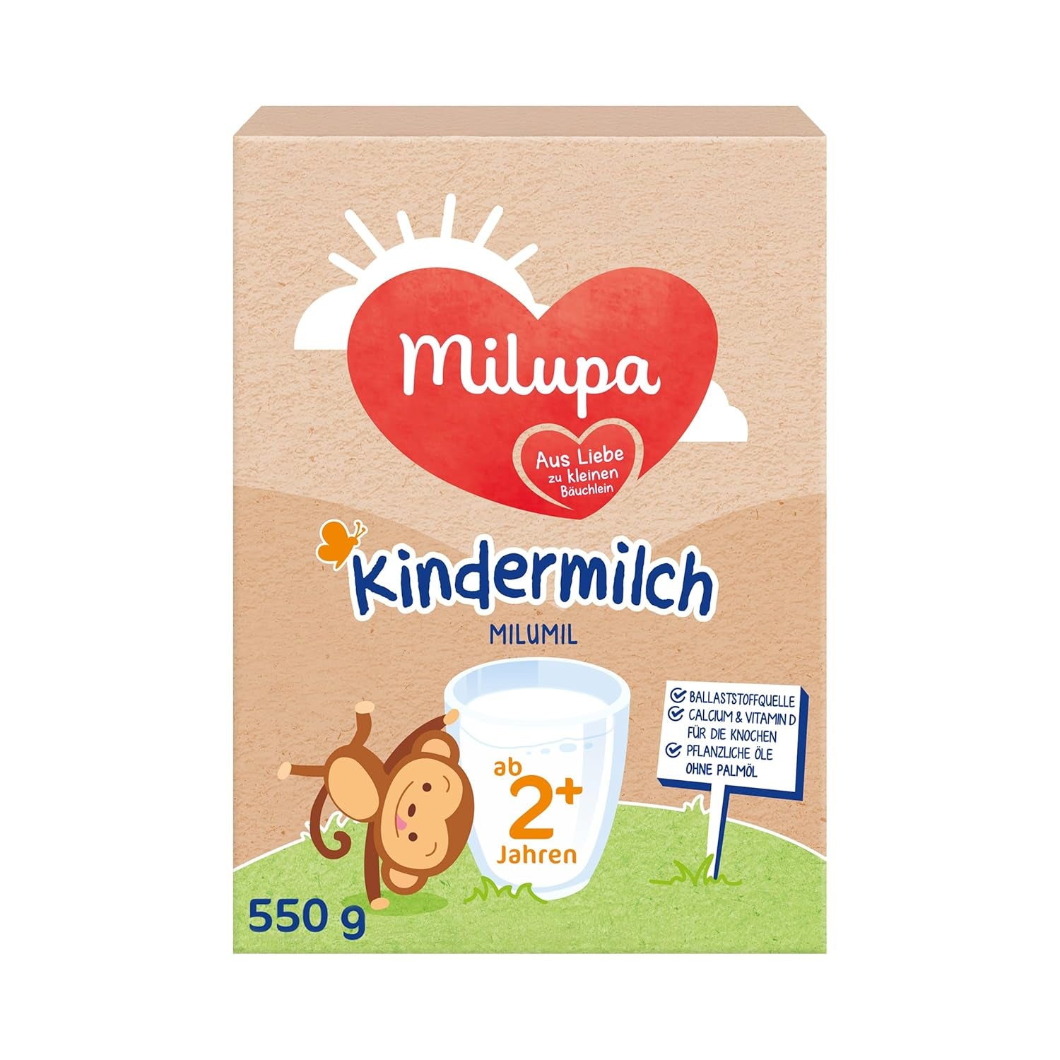 Milupa Milumil Mleko wzrostowe 2+ - Od 1 roku - Dla małych dzieci w fazie wzrostu - 5 x 550 g