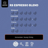 KING'S COFFEE - AMESTEC RS ESPRESSO - 1 kg mocnej i aromatycznej kawy ziarnistej - kawa o niskiej kwasowości - kawa pełnoziarnista - palenie małych partii z Włoch - ziarna espresso do ekspresów w pełni automatycznych i ekspresów kolbowych
