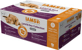 IAMS Delights Land & Sea Collection Mokra karma dla kotów - asortyment mięs i ryb Opakowanie zbiorcze w sosie, mokra karma dla kotów od 1. roku życia, 72 x 85g