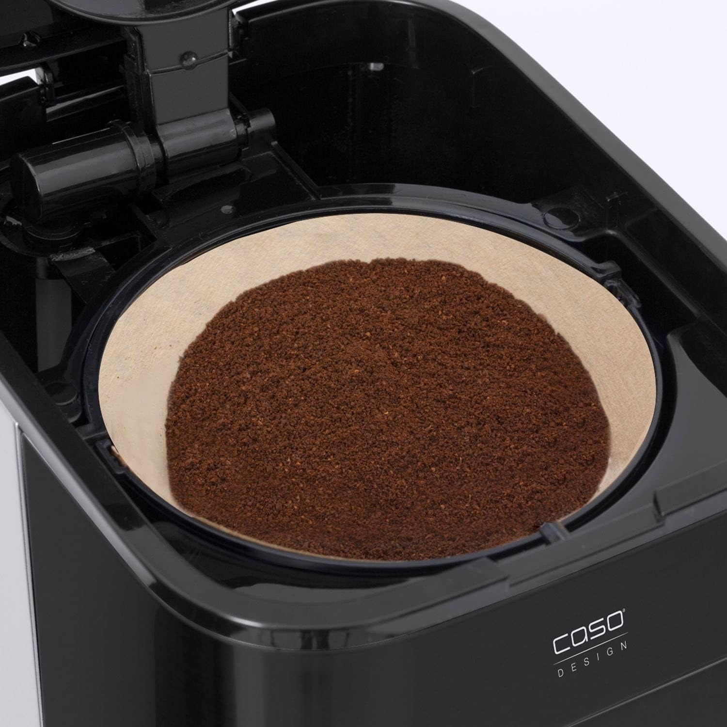Ekspres CASO Coffee Taste and Style z filtrem stałym, 1,5 l, optymalna temperatura parzenia 92-96°C, system zapobiegający kapaniu, zoptymalizowana głowica zaparzająca, stal nierdzewna, 12 filiżanek