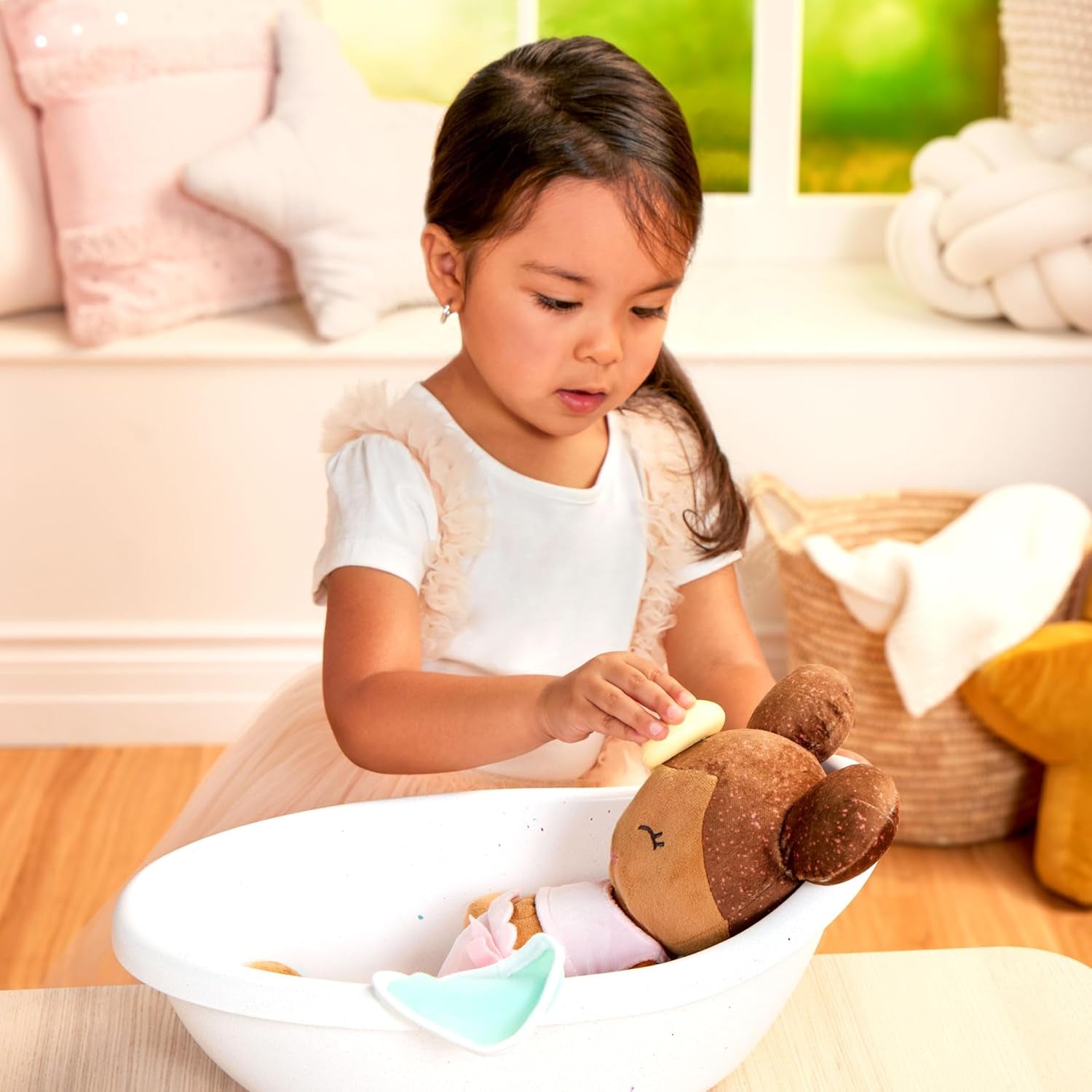 LullaBy – Wanienka dla lalek – Zestaw do kąpieli – Zabawka do kąpieli – Akcesoria dla lalek – Realistyczna zabawa w wodzie – Dzieci 2+