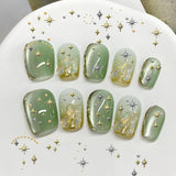 3400 Stück Goldene Und Silberne Sternperlen, Goldene Nagelanhänger, Zubehör Für Nagelschmuck, Schöne Sternnagelanhänger Für Nägel, cyrkonie do zdobienia paznokci