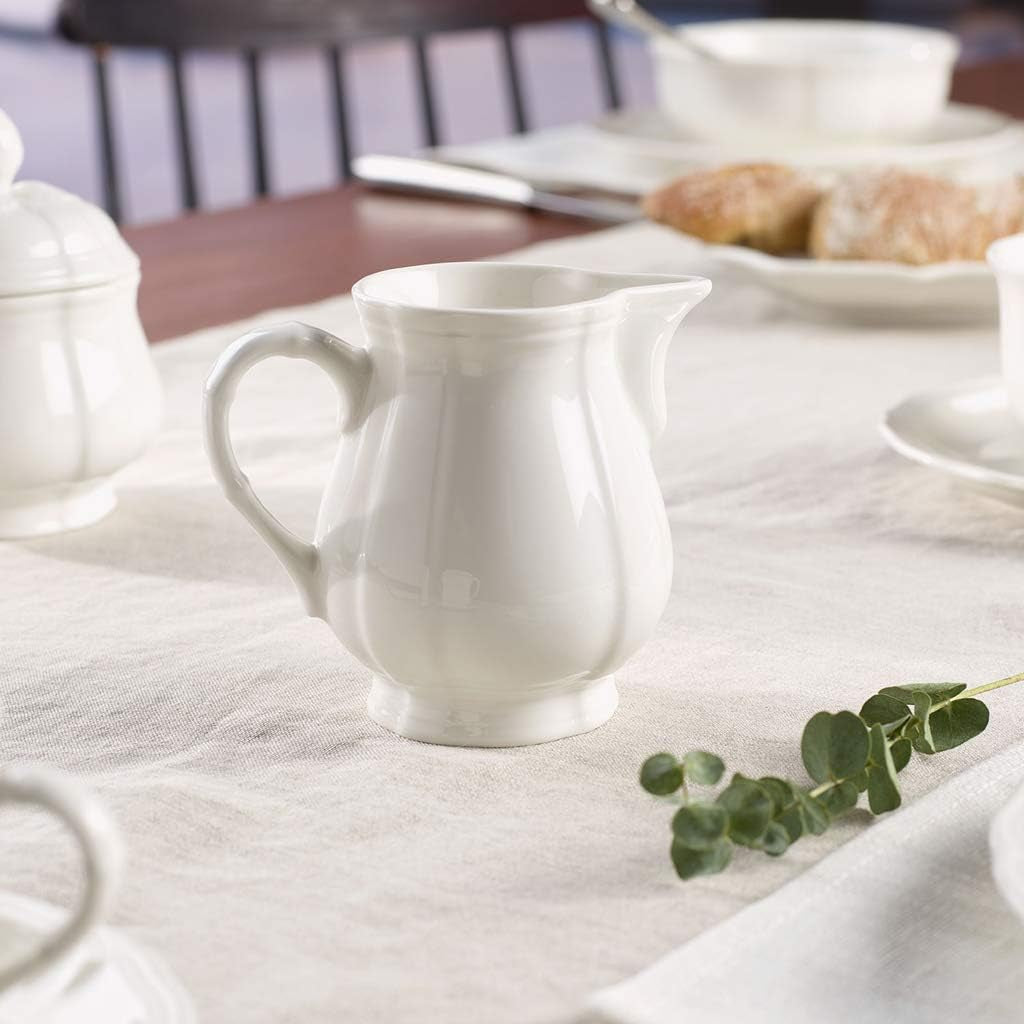 Kubek do mleka Villeroy & Boch Manoir, 250 ml, wysokość: 9,1 cm, porcelana premium, biały