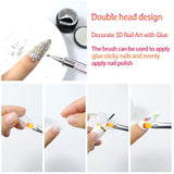 Sularpek 5 Stück Nagel Pinsel, Nageldesign Pinsel, Narzędzie do kropkowania, Nail Art Liner Pinsel, Nagelverlängerung Gelpinsel, Nagelbürste Für Punktierungen, Zeichnen, Für DIY Nail Art Design
