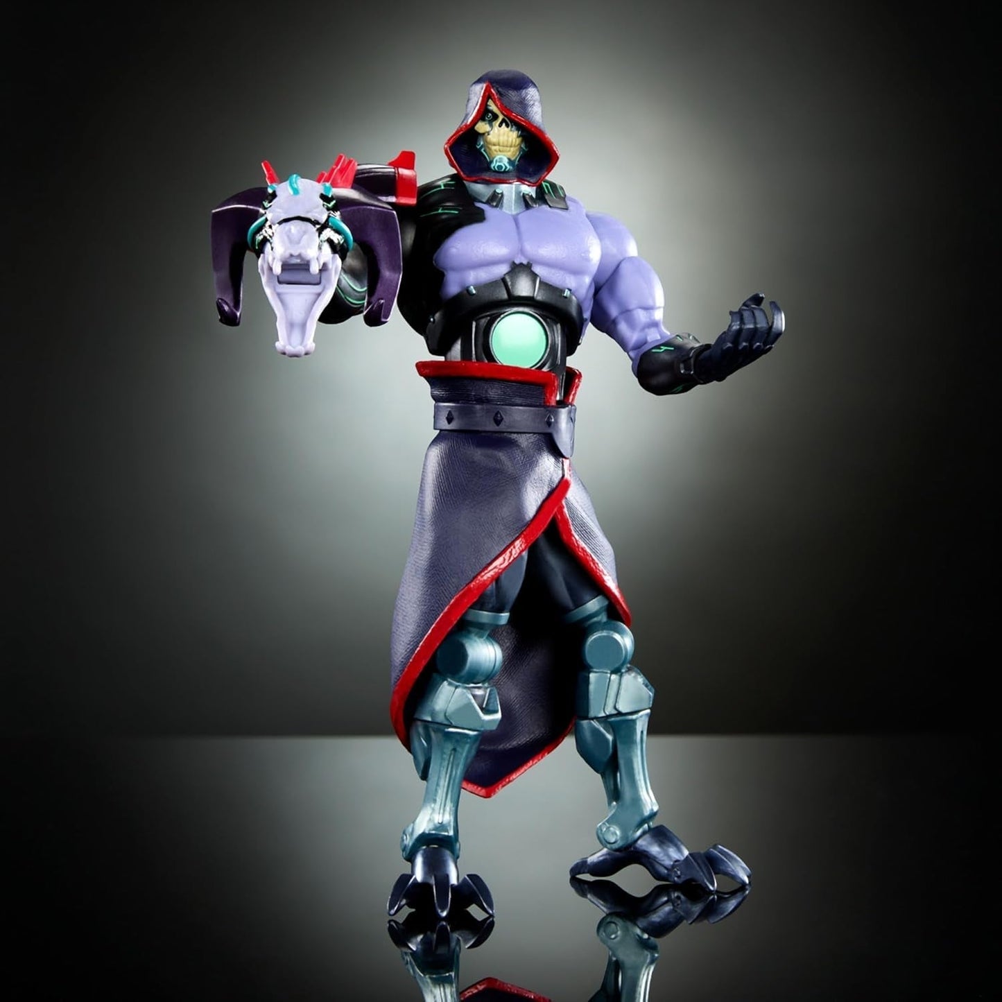 Władcy Wszechświata: Rewolucja Masterverse Skeletor Figurka Kolekcjonerska z 30 punktami ruchu i ruchomym ramieniem robota Motu Toy HYC46 Figurki Naty Shop