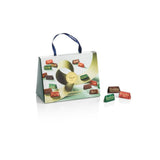 Zestaw upominkowy Venchi - Borsina Gianduiotti, z różnymi czekoladkami Gianduiotti, w tym „Orzechy laskowe Piemontu”, 150g, bezglutenowy, bez sztucznych barwników, bez konserwantów, pomysł na prezent