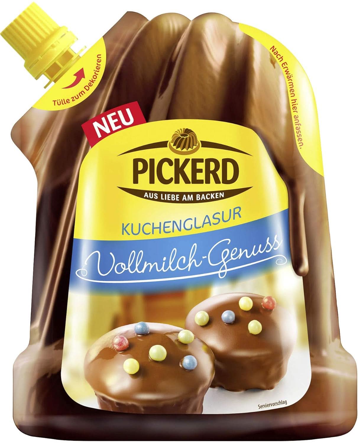Lukier do ciast, Czekolada mleczna, 125 gramów Glazury i dekoracje Naty Shop