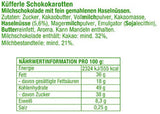 Küfferle, Marchewki w oryginalnej czekoladzie 810 g 60 szt., Czekolada mleczna, 1 szt.