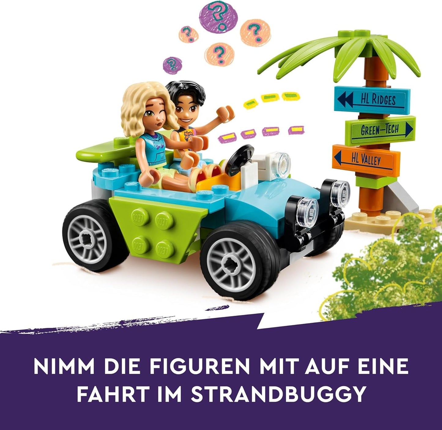 LEGO Friends Stojak z smoothie na plaży Zestaw do odgrywania ról Pomysł na prezent dla dziewcząt i chłopców w wieku 6 lat z figurkami Żółw i akcesoria Zabawka wspomagająca rozwój społeczny 42625 Zestawy do budowania Besuche den LEGO-Store