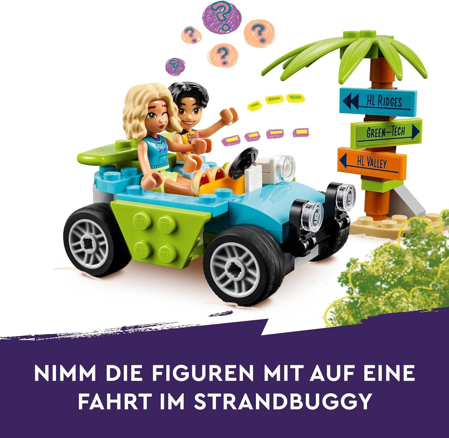 LEGO Friends Stojak z smoothie na plaży Zestaw do odgrywania ról Pomysł na prezent dla dziewcząt i chłopców w wieku 6 lat z figurkami Żółw i akcesoria Zabawka wspomagająca rozwój społeczny 42625 Zestawy do budowania Besuche den LEGO-Store