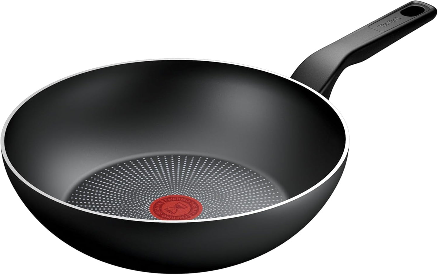 Tefal Recycled on, patelnia aluminiowa pochodząca w 100% z recyklingu, powłoka nieprzywierająca, garnki i patelnie indukcyjne Naty Shop Patelnia Wok 28 cm