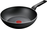 Tefal Recycled on, patelnia aluminiowa pochodząca w 100% z recyklingu, powłoka nieprzywierająca, garnki i patelnie indukcyjne Naty Shop Patelnia Wok 28 cm