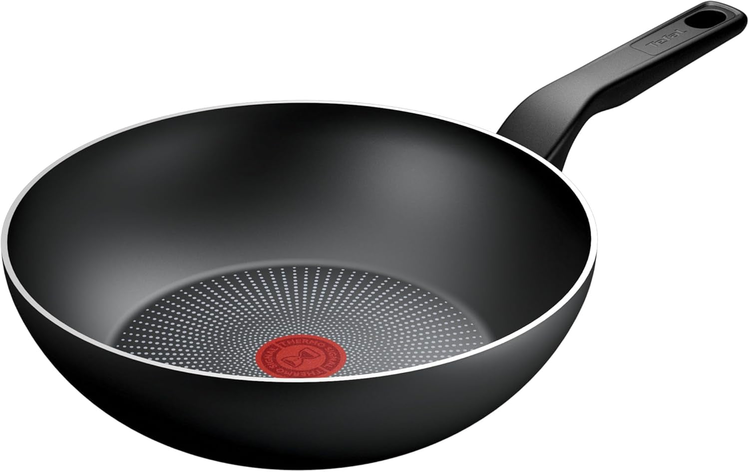 Tefal Recycled on, patelnia aluminiowa pochodząca w 100% z recyklingu, powłoka nieprzywierająca, garnki i patelnie indukcyjne Naty Shop Patelnia Wok 28 cm