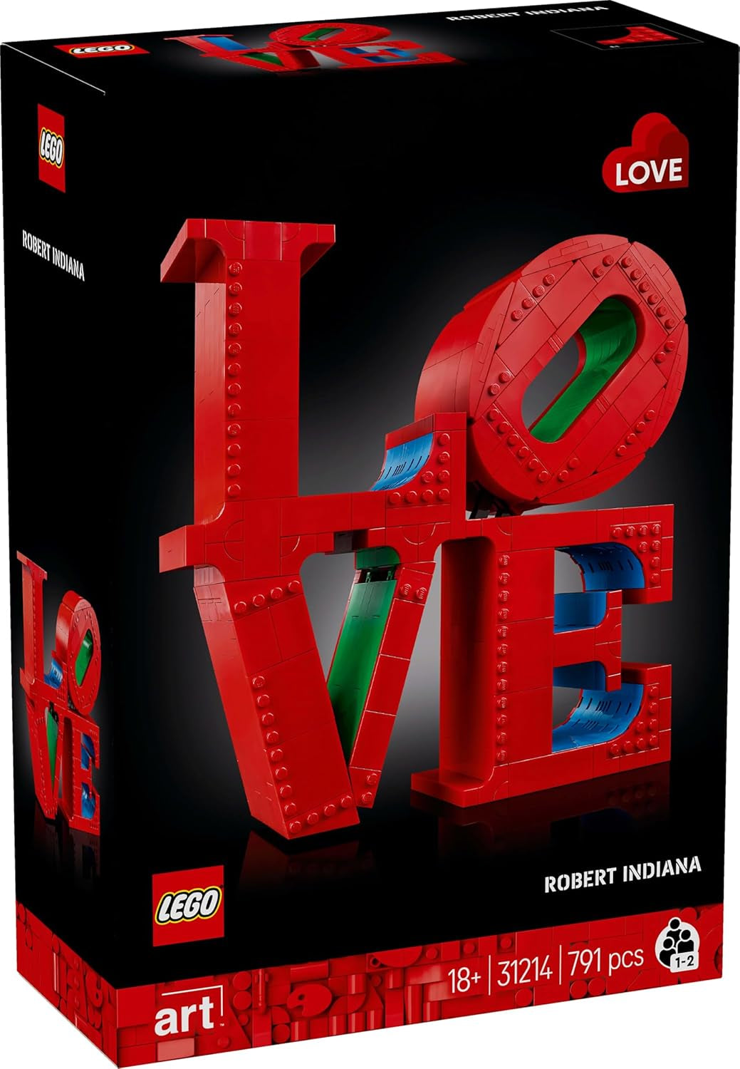 Zestaw LEGO Art Love do budowania dla dorosłych Dekoracja wnętrz Prezent na Walentynki i Dzień Matki dla kobiet i mężczyzn Twórcze zajęcia dla miłośników sztuki i projektowania 31214 Zestawy do budowania Besuche den LEGO-Store