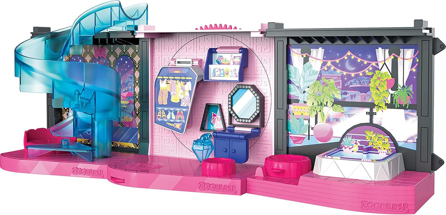 Zoobles Magic Mansion Transformowalny 6-pokojowy wymarzony dom, zjeżdżalnia i akcesoria