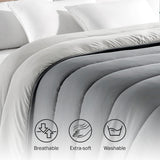 Pikolin Home - Dwustronna kołdra 300 G - Dwukolorowe wypełnienie nordyckie - Do łóżka 105 - wygodne, ciepłe, oddychające, zielone, 180 X 260 cm Kołdry i kołdry Naty Shop