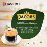 Tassimo Kapseln Jacobs Caffè Crema Classico, 5 x 16 podkładek, 80 Kaffeekapseln