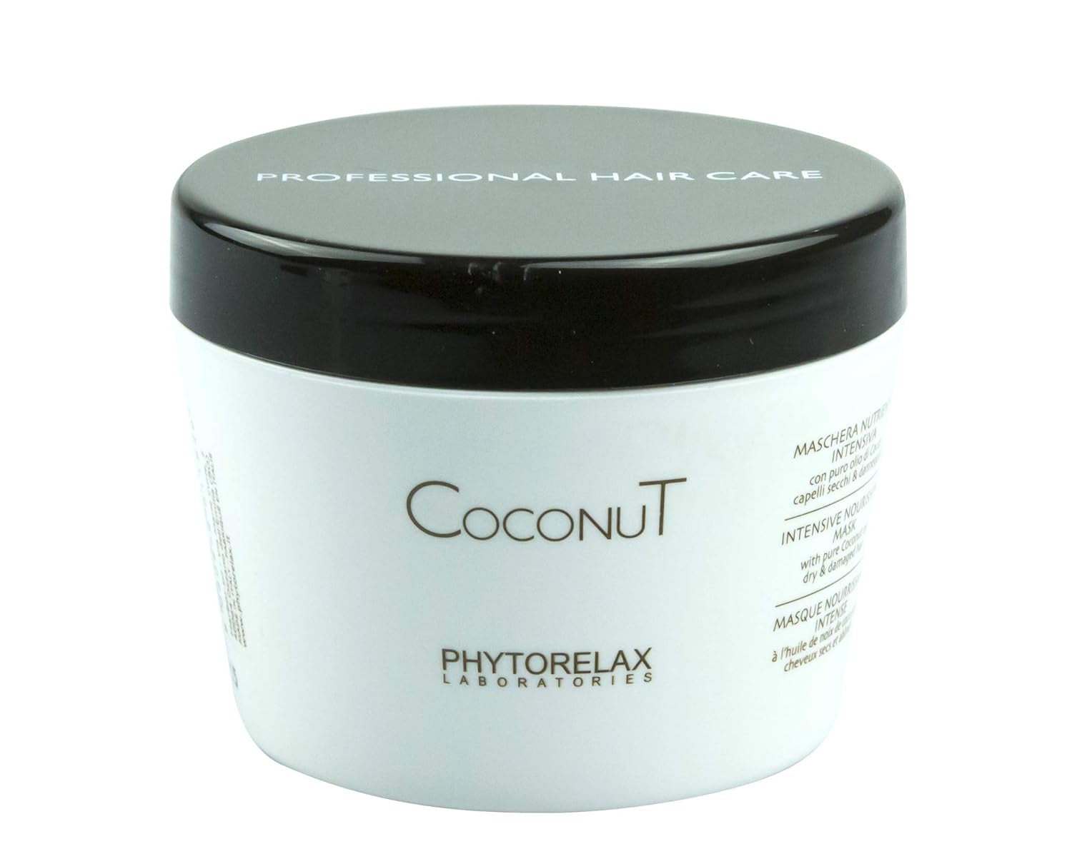 Phytorelax Intensywnie odżywcza maska do włosów z olejkiem kokosowym 1 opakowanie (1 x 250 ml) Naty Shop Maska do włosów 250 ml (1 opakowanie) kokos