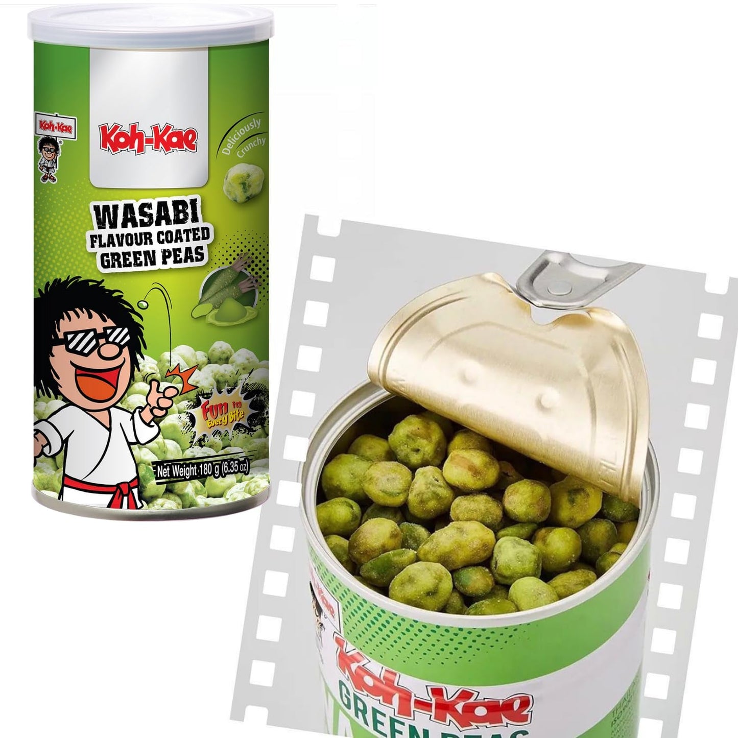 KOH-KAE - Groszek zielony z wasabi - (1 x 180g)