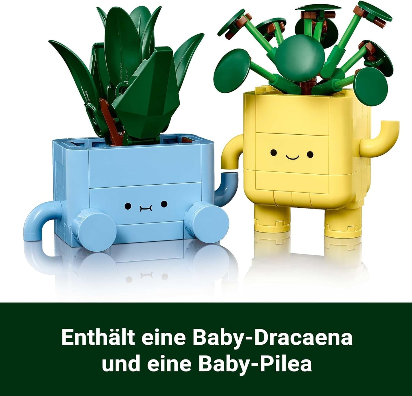 LEGO Botanicals Happy Plants — zestaw do samodzielnego montażu dla dzieci z 2 sztucznymi kwiatami i 2 kolorowymi doniczkami z kreskówkowymi twarzami — pomysł na prezent dla dziewczynek od 9 lat — 10349 Zestawy konstrukcyjne Besuche w sklepie LEGO