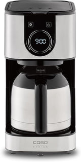 Ekspres do kawy CASO Selection C 10 Thermo Design – obudowa ze stali nierdzewnej, karafka izotermiczna 1,2 l (10 filiżanek), sterowanie dotykowe i timer, funkcja Aroma PLUS, filtr stały, filtr zapobiegający kapaniu